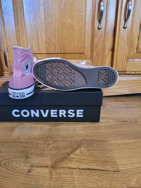 Converse Womens Size 7 Chuck Taylor All Star Hi Top Cliffside Rose Pink Shoes - Picture 8 of 10